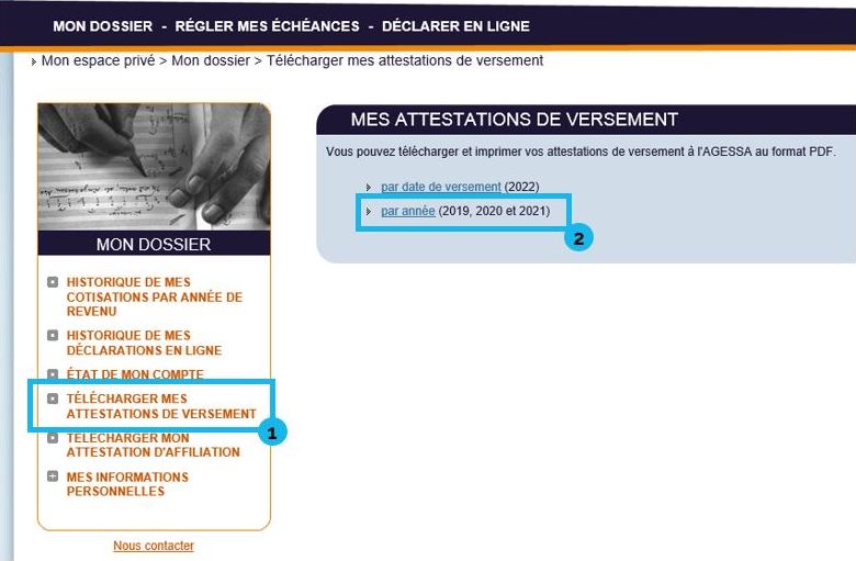 Attestation de versement action logement